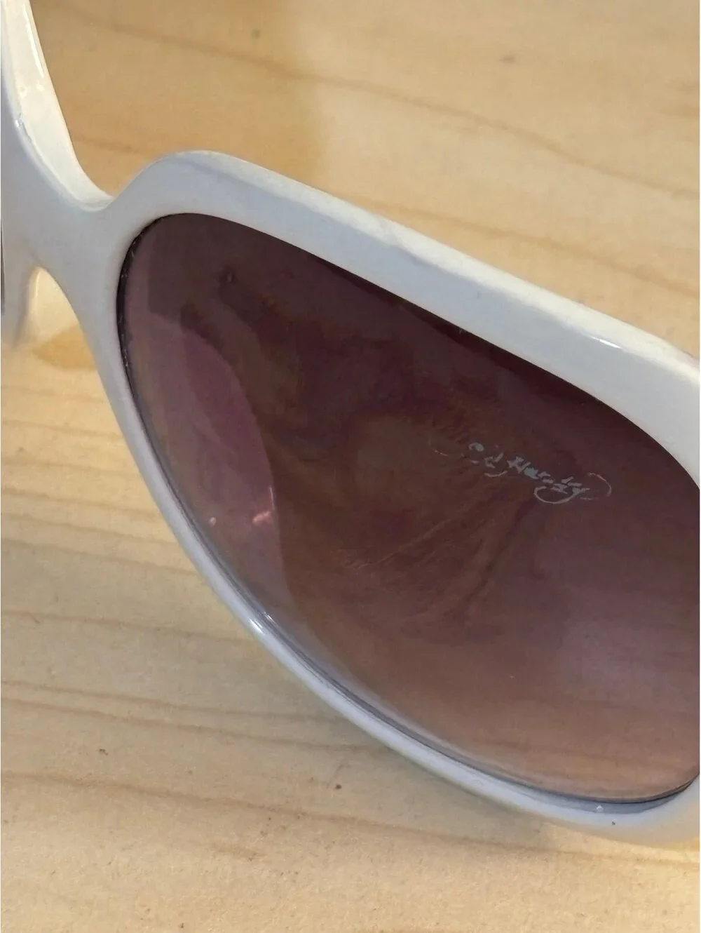 Ed Hardy White Sunglasses